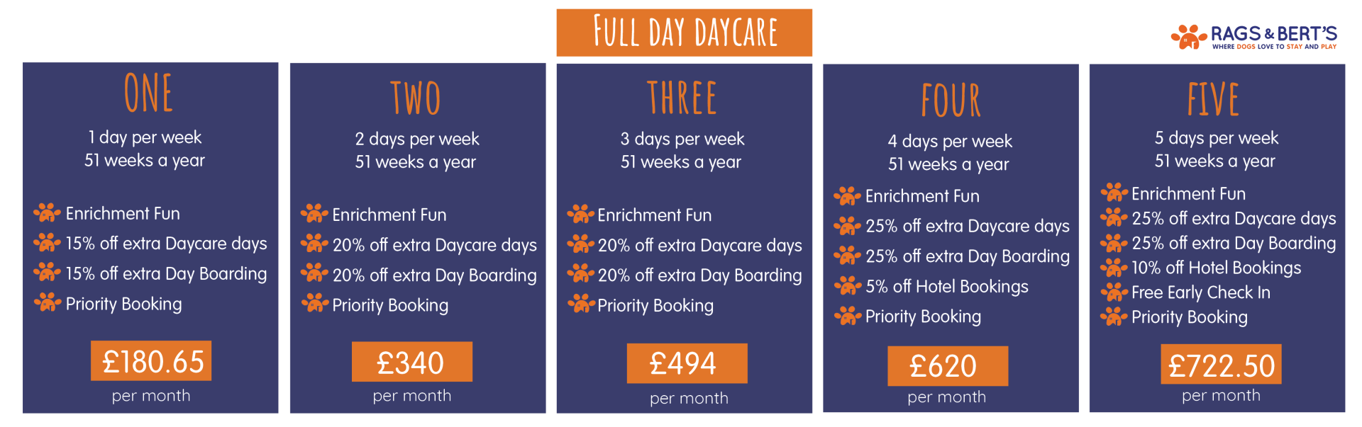 Fully Day Daycare Packages